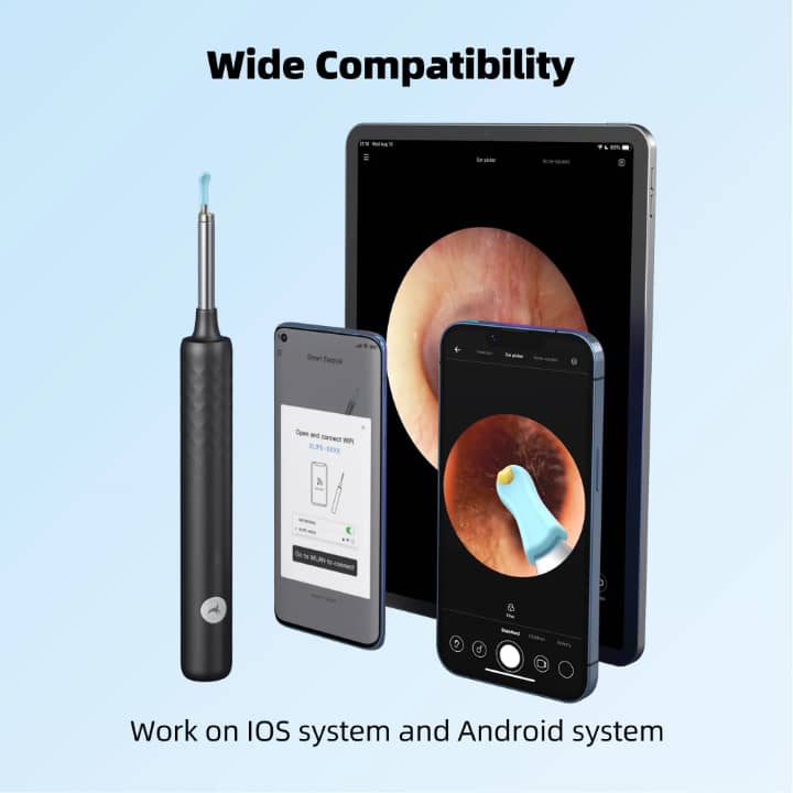 Nettoyeur d’oreille avec caméra