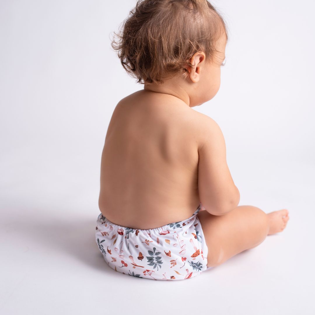 Couche Lavable Bebe 0 a 3 ans - Pack 6 Couches Lavables en Tissu te2 + 6 Inserts en Bambou