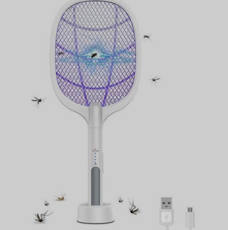Raquette Anti-Moustique Rechargeable – Éliminez les Insectes en Un Geste Simple
