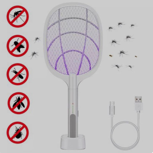 Raquette Anti-Moustique Rechargeable – Éliminez les Insectes en Un Geste Simple