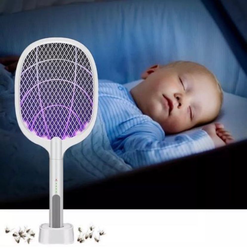 Raquette Anti-Moustique Rechargeable – Éliminez les Insectes en Un Geste Simple