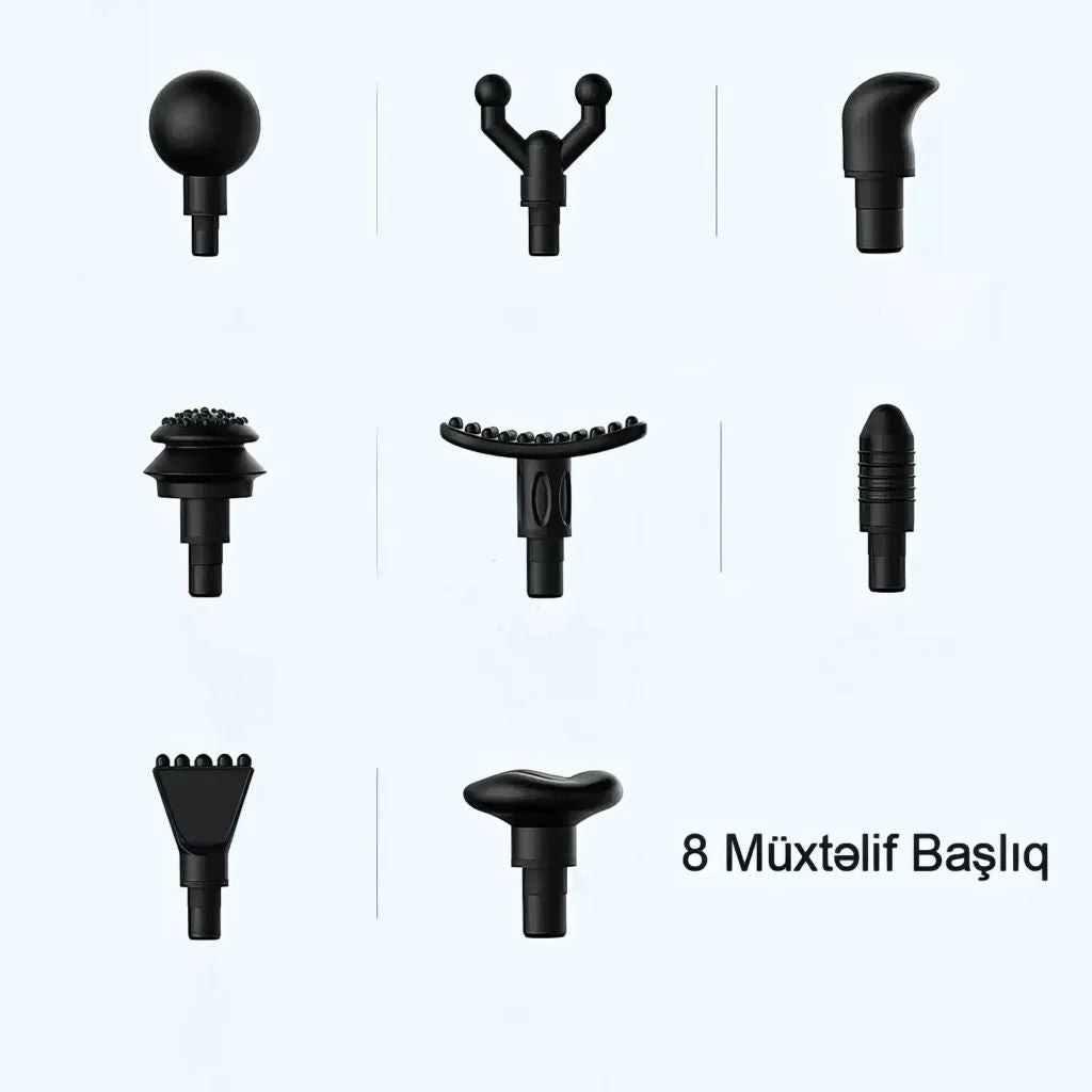 Pistolet de massage 8 têtes interchangeables