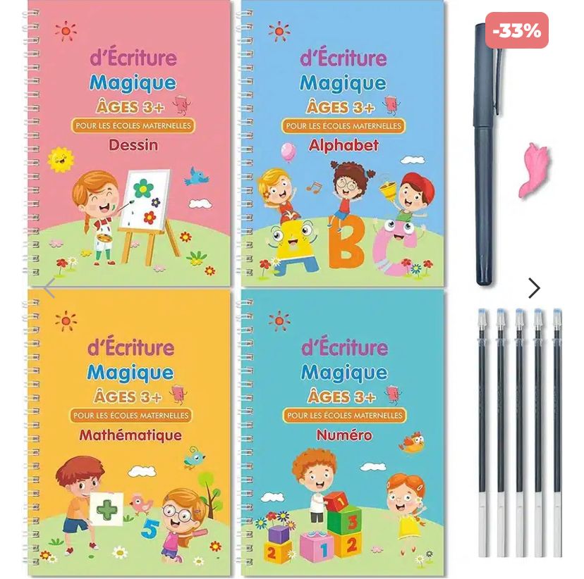 Cahiers Magiques | Améliorez l’écriture de vos enfants en 10 jours