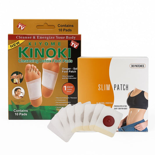 Slim Patch Minceur Ventre Plat 30 Patch Paquet, Et Kinoki Detox