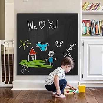 Tableau  ADHÉSIVE MURALE NOIRE AMOVIBLE