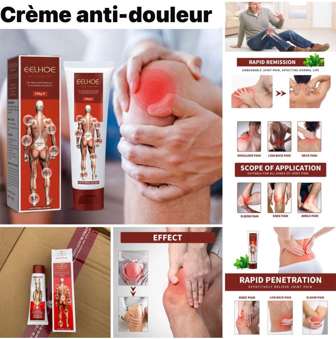 Crème anti-douleur